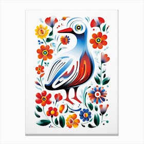 Scandinavian Bird Illustration Albatross 1 Canvas Print