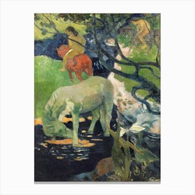 The White Horse (1898), Paul Gauguin Canvas Print