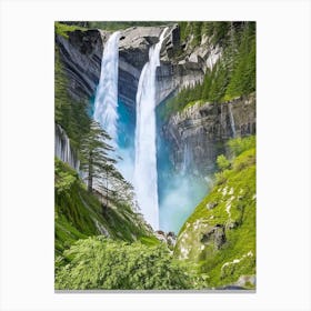 Trummelbach Falls, Switzerland Majestic, Beautiful & Classic (3) Canvas Print
