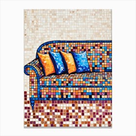 Mosaic Couch Canvas Print