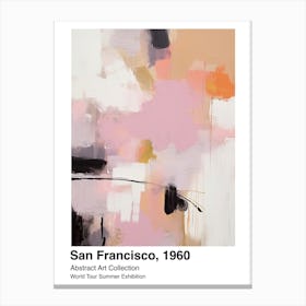 World Tour Exhibition, Abstract Art, San Francisco, 1960 6 Canvas Print