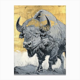 Buffalo Precisionist Illustration 3 Canvas Print