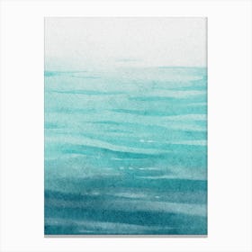 Watercolor Of The Ocean Leinwandbild