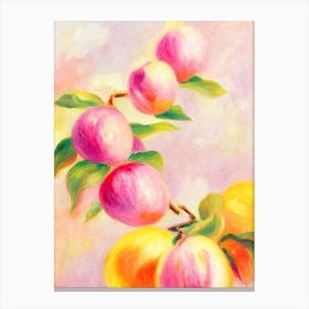 Plum 2 Painting Fruit Canvas Print