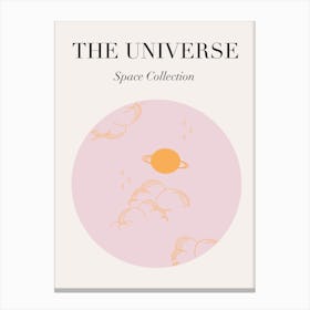 The Universe Pink Canvas Print