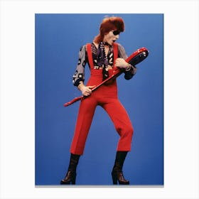 David Bowie Performing On The Dutch Tv Show Toppop Canvas Print