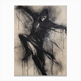 Dance With Death Skeleton Painting (63) Canvas Print