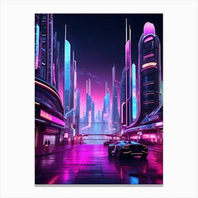 Futuristic City Canvas Print