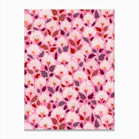 Hoya Hearts - Pink Magenta Canvas Print