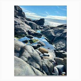 Rockpools to the Sea Canvas Print