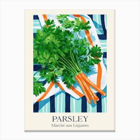 Marche Aux Legumes Parsley Summer Illustration 2 Canvas Print