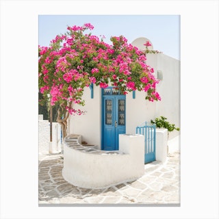 Blue Corner Of Greece Canvas Print