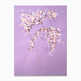Curly Hair Don'T Care Canvas Print