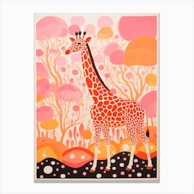 Giraffe Tree Patterns 2 Canvas Print