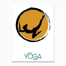 Yoga, the sport of yoga, the sport of meditation, relaxation, inspiring rest and meditation, a distinctive and exceptional work of art that embodies yoga.24 Canvas Print