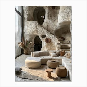 Cave Living Room Canvas Print