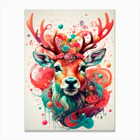 Deer Head Canvas Print