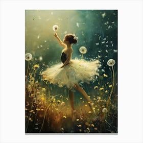 Dandelion ballerina Canvas Print