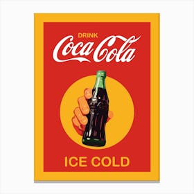Coca Cola Vintage Poster Pop Art Print Kitchen Print Vintage Wall Art Retro Print Art Deco Poster Boho Decor Handmade Gift For Him Canvas Print