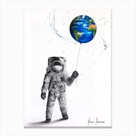 The Astronaut Canvas Print