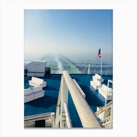 View From The Deck Of A Ferry - Ouistreham to Portsmouth Canvas Print