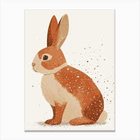 Rex Rabbit Nursery Illustration 4 Canvas Print