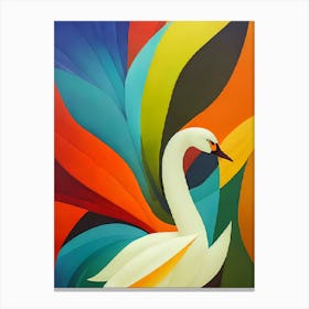 Swan Art 2 Canvas Print