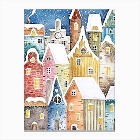 Christmas Village 1 Canvas Print