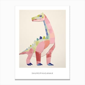 Nursery Dinosaur Art Saurophaganax 1 Poster Canvas Print