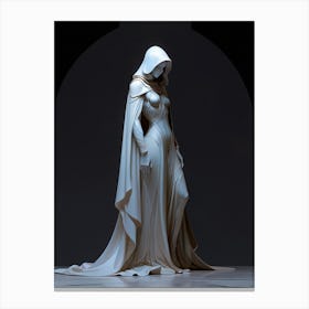 Woman In A Cloak Canvas Print