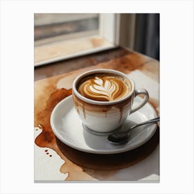 Coffee Drips Canvas Print