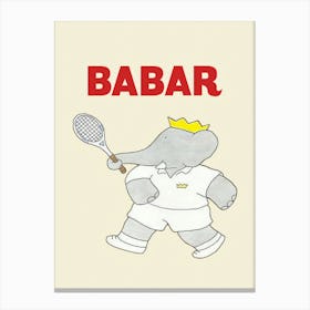 Babar Tennis Canvas Print