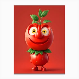 Funny Tomato 6 Canvas Print