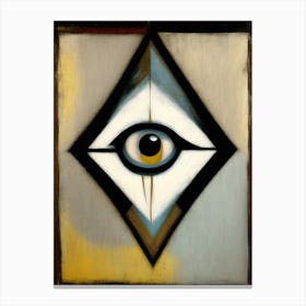 Abstract Expression, Symbol, Third Eye Rothko Neutral Canvas Print