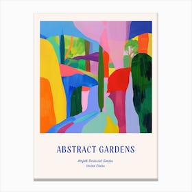 Colourful Gardens Norfolk Botanical Garden Usa 1 Blue Poster Canvas Print