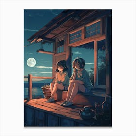 Lofi Girls 2 Canvas Print