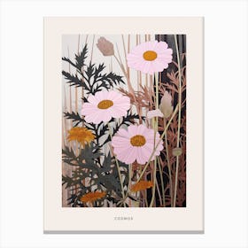 Flower Illustration Cosmos 3 Poster Canvas Print