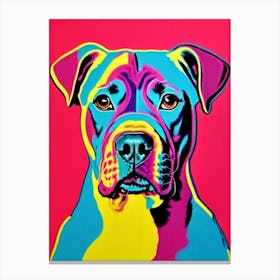 Neapolitan Mastiff Andy Warhol Style dog Canvas Print