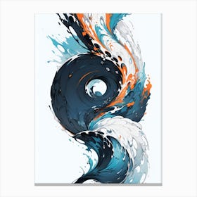 Swirling Waves Canvas Print