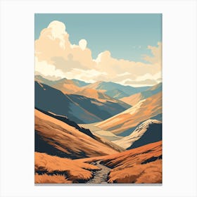 Kepler Track New Zealand 3 Hiking Trail Landscape Canvas Print