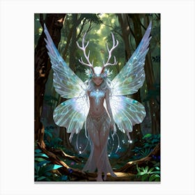 Fairy In The Woods Canvas Print