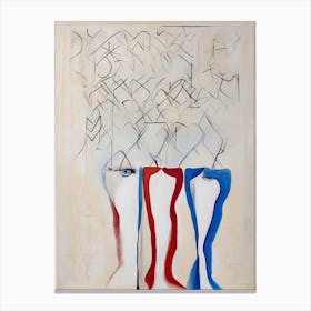 Blue&Red Canvas Print