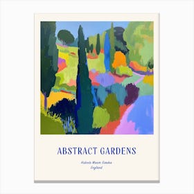 Colourful Gardens Hidcote Manor Garden United Kingdom 1 Blue Poster Canvas Print