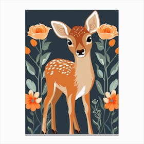 Baby Animal Illustration  Deer 3 Canvas Print
