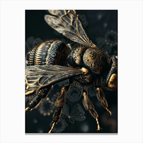 Bee Art Canvas Print