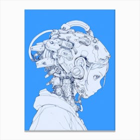 Conscious Android Canvas Print