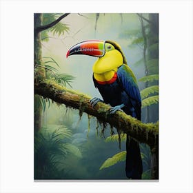 Toucan Tropics: Tropical Bird Print Canvas Print