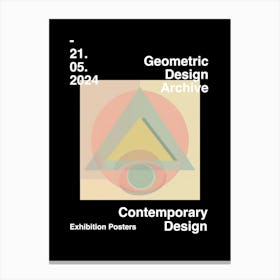 Geometric Design Archive Poster 04 Canvas Print