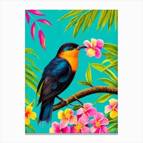 Cuckoo 1 Tropical bird Canvas Print