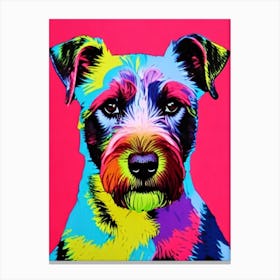 German Wirehaired Pointer Andy Warhol Style dog Canvas Print